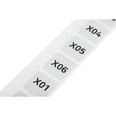 Push-button marker; 28 x 28 mm; silver-colored