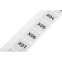Push-button marker; 28 x 28 mm; silver-colored