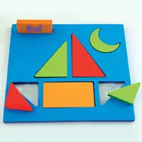Set 5 puzzle din spuma - Forme geometrice