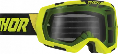 Ochelari cross atv Thor Regiment, lentila fumurie, culoare lime negru