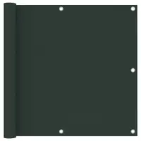 vidaXL Paravan de balcon, verde închis, 90x300 cm, țesătură oxford