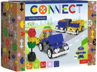 Mini constructor 3 în 1 Trefl Connect - Vehicule de urgență, 161 de piese