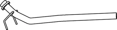 Racord evacuare (lungime:1380mm) potrivit MERCEDES VITO (W638) OM611.980 03.99-07.03