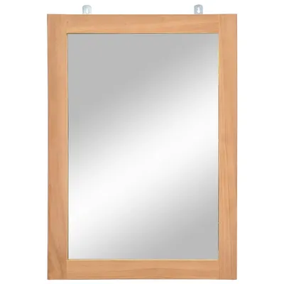 vidaXL Oglindă de perete, 50 x 70 cm, lemn masiv de tec