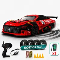 Masina cu telecomanda RC Timebox, 30km/h, 1:20, Drift car, lumini LED, Rosu - Default Title