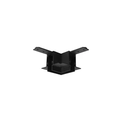 ULTRA SLIM MAGNETIC Nisipiu Negru Aluminiu Connector Horizontal 90° Recessed Mounted cu Gap