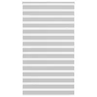 Gossi jaluzea tip zebra gri deschis latime tesatura 115,9cm poliester