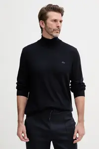 Lacoste cu guler înalt pentru bărbați din lână