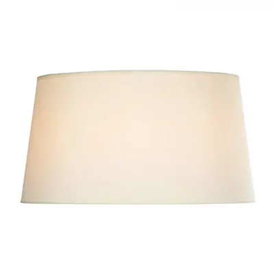 Abajur Cyprus Ivory Faux Silk Drum Shade 30cm