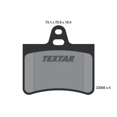 Set placute frana, frana disc TEXTAR 2330501