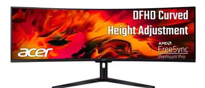Monitor gaming Acer - Nitro EI491CR, 49'', 144Hz, 4 ms, VA, G-Sync