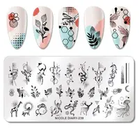 Matrita metalica stampila unghii Nicole Diary 239