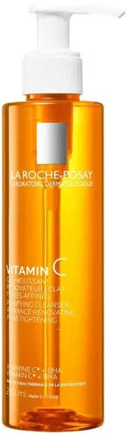 Gel de curățare facială cu vitamina C La Roche-Posay, 200 ml