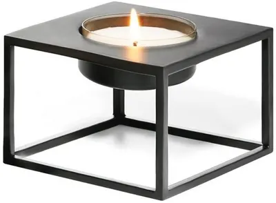 Suport de lumânări din metal Philippi - Solero, mărimea M, negru
