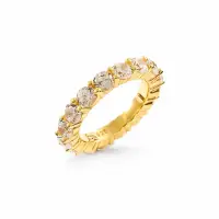 Inel Cristal Placat cu Aur 18k