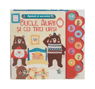 Apasă și ascultă povestea - Bucle Aurii și cei trei urși - Hardcover - ***