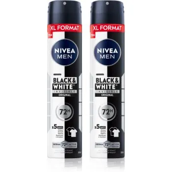 NIVEA MEN Black & White Invisible Original spray anti-perspirant ambalaj economic