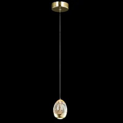 Golden Egg Led Pendant 4.8w 3000k, Gold