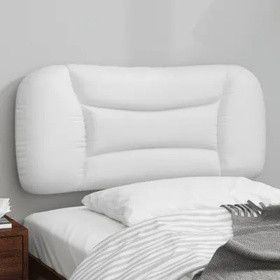 vidaXL Pernă pentru tăblie pat, Hvar, alb, 80 cm, piele artificială