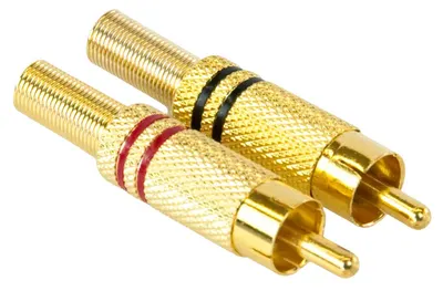 Conector Master Audio - MA266, RCA, auriu