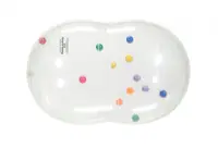 Minge aluna fizioterapeutica Physio Activity Roll transparenta diametru 55 cm cu mingi in interior