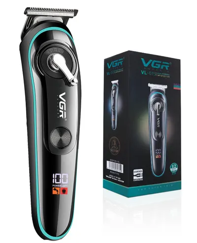 Trimmer profesional VGR V 075 cu afisaj LED si 4 piepteni