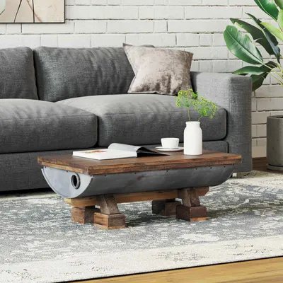 vidaXL Masă de cafea natural 90 x 50 x 35 cm lemn