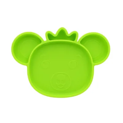 Farfurie din silicon cu sistem anti-alunecare Bubba Tropibear, Frootimals