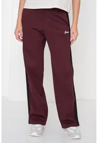 Pantaloni de trening cu insertii contrastante - Violet tyrian
