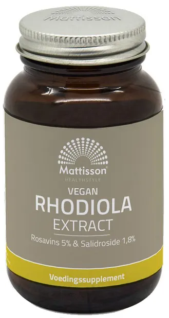 Vegan Rhodiola Extract, 60 capsule, Mattisson Healthstyle
