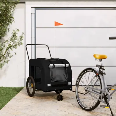 Gossi remorca bicicleta animale companie, negru, textil oxford/fier
