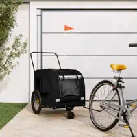 Gossi remorca bicicleta animale companie, negru, textil oxford/fier