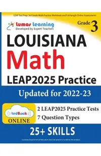 LEAP Test Prep: 3rd Grade Math Practice Workbook and Full-length Online Assessments: LEAP Study Guide