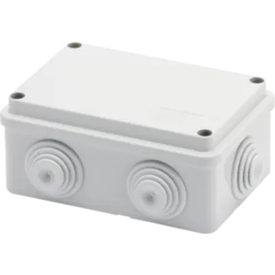 Doza aparenta - IP55 - dimensiuni interioare 120X80X50 - WALLS cu presetupe - GREY RAL 7035