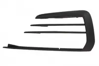 Grila bara fata exterior Fata Stanga GTI, plastic, negru potrivit VW GOLF ALLTRACK VII, GOLF SPORTSVAN VII, Golf 7 VII 2017-2019