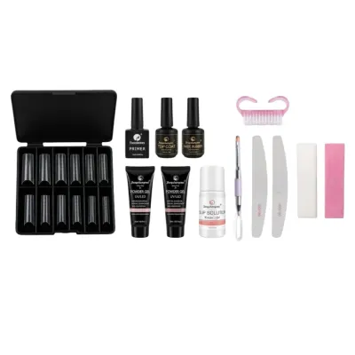 Kit polygel FSM fara lampa, set complet 13 piese profesionale