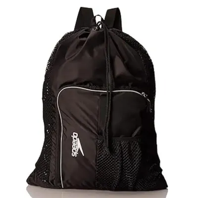 Rucsac Speedo Ventilator Deluxe Mesh Bag negru – geanta plasa piscina