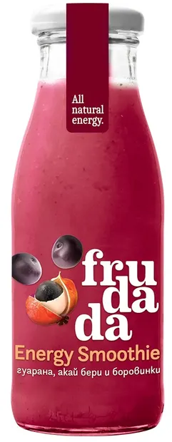 Frudada Smoothie cu guarana, acai berry și afine, 250 ml