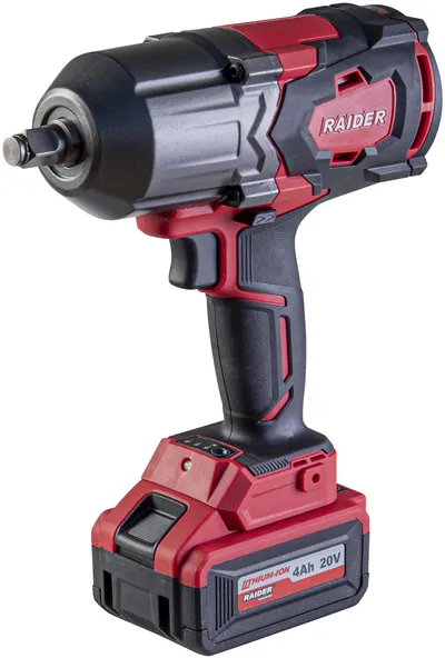 Cheie cu impact pe acumulator Raider - Industrial, RDI-IBW02, cu baterie și încărcător