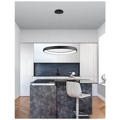Lampa suspendata ALBI Nisipiu Negru Aluminiu & Acrylic LED 80 Wat 230 Volt 4000Lm 3000K IP20