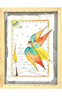 Ilustratie inramata. Model 16: Fericita