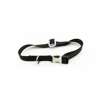 Zgarda nylon Petit Amis, neagra, reglabila, extrem de rezistenta, 35-55 cm x 2 cm