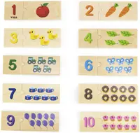 Puzzle cu numere și mulțimi Viga Toys