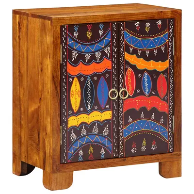Gossi bufeta multicolor 50x35x60 din lemn masiv de salcam