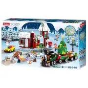 Set de constructie Town, 565 piese, Satul lui Mos Craciun