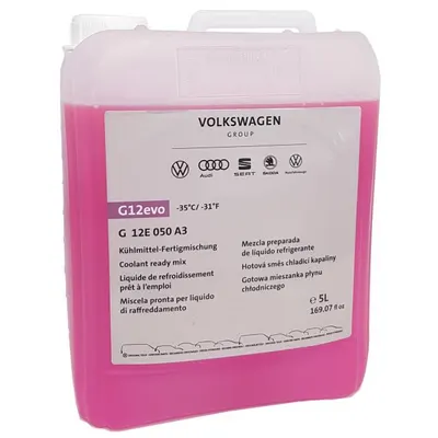 Antigel G12 EVO original Volkswagen Group, 5L, readymix -35 C, nediluabil
