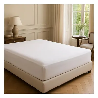 Cearceaf alb din bumbac ranforcé cu elastic 200x140 cm Ranforce – Mila Home Luxury