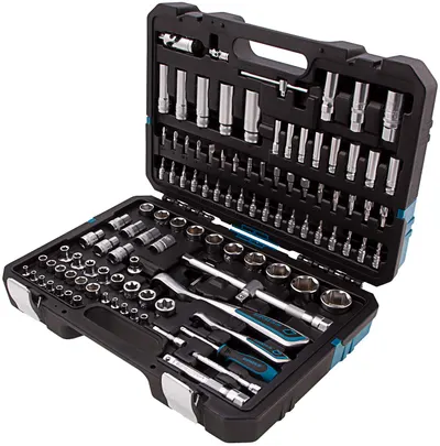 Set de unelte Gross - 109 piese, clichet cu 120 de dinți, oțel CrV