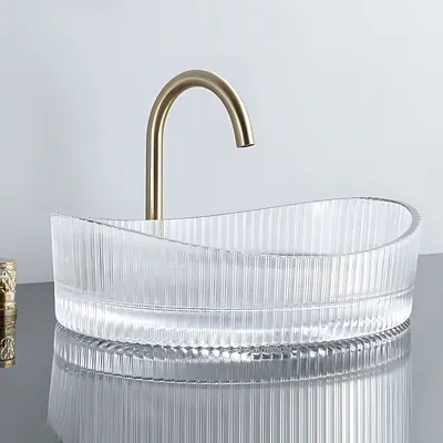 Lavoar baie 50x37 cm, oval, transparent, Rea Harper