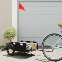 Gossi remorca de bicicleta, negru, textil oxford si fier